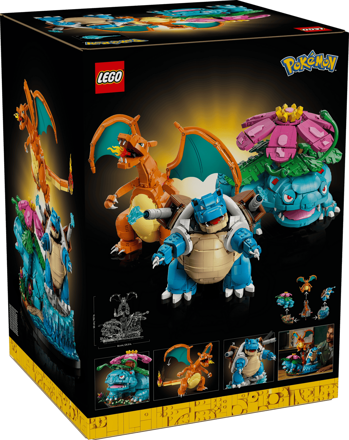 Venusaur, Charizard en Blastoise