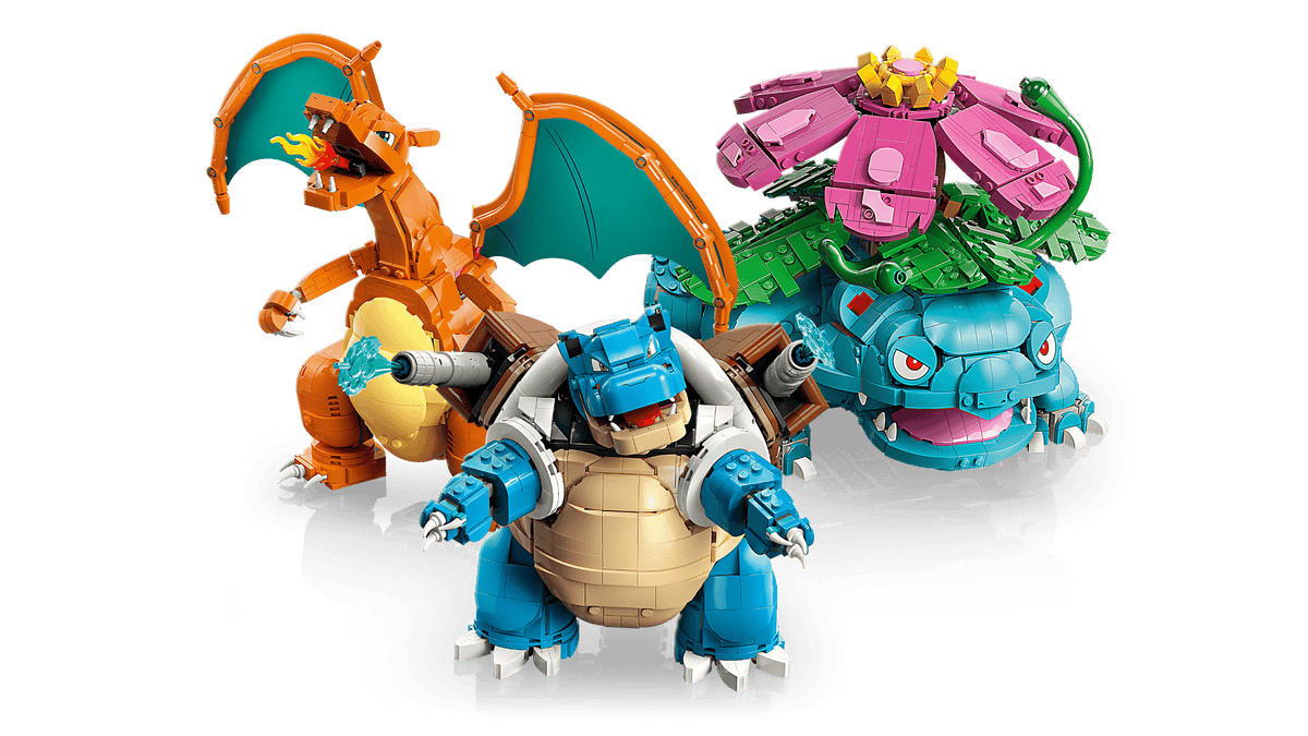 Venusaur, Charizard en Blastoise